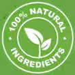 100 percent natural badge